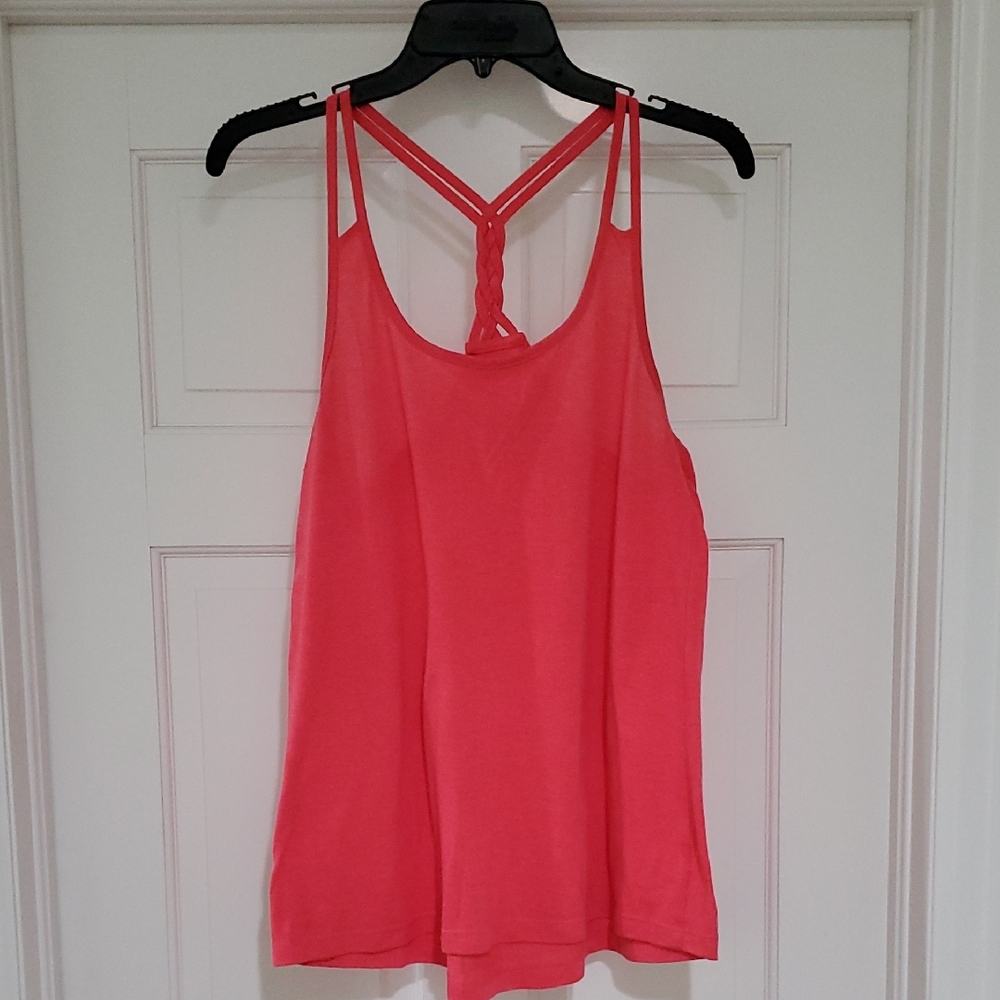 Marika Coral Women's Sz L Long Tank Top